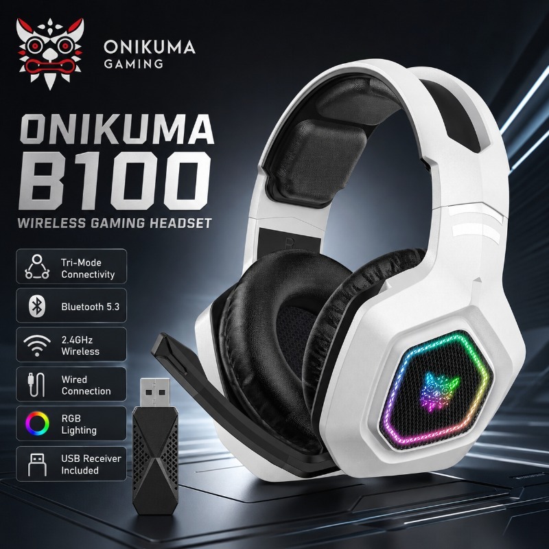 Gaming Console In Amazon - ONIKUMA B100 Auriculares inalámbricos para juegos,