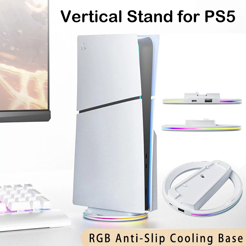Sony Console Ps5 Slim - Base de Refrigeración RGB Vertical para