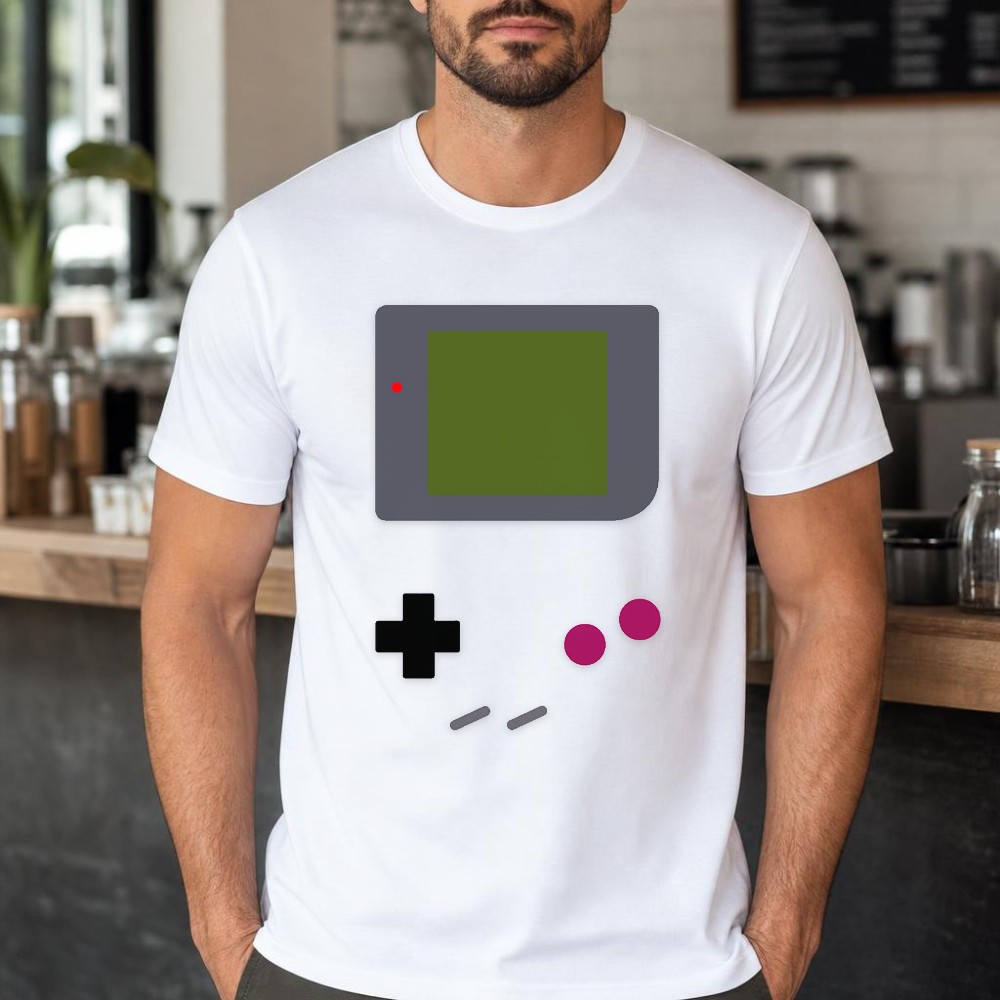 Gaming Console In 90S - Camiseta gráfica retro de consola de