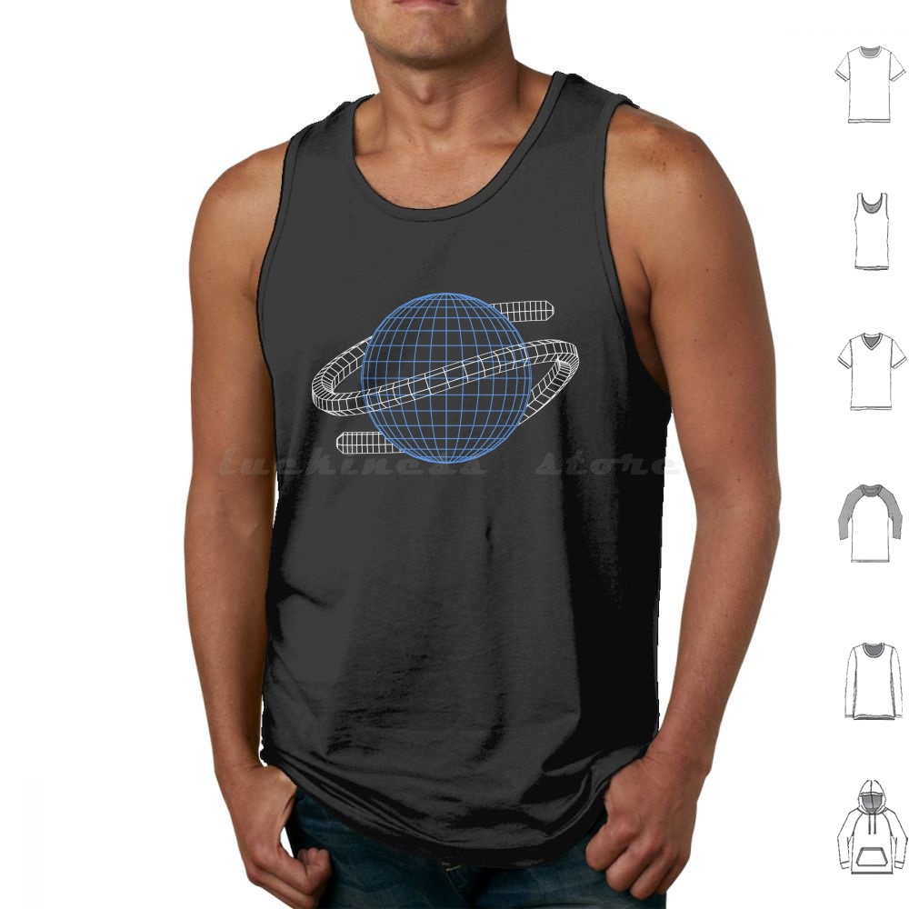 Gaming Console In 90S - Saturno Wireframe Camisetas sin mangas de