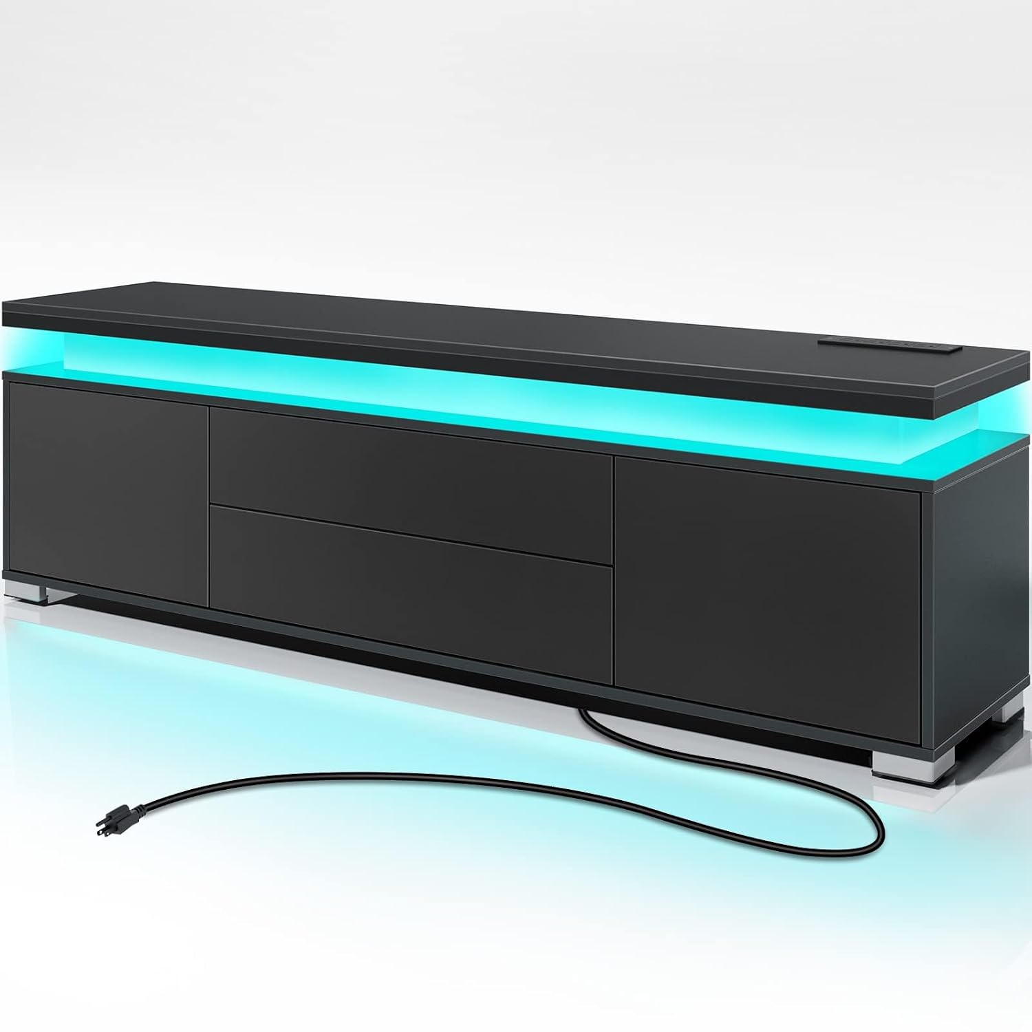 Gaming Console Cabinet - Soporte para TV con toma de