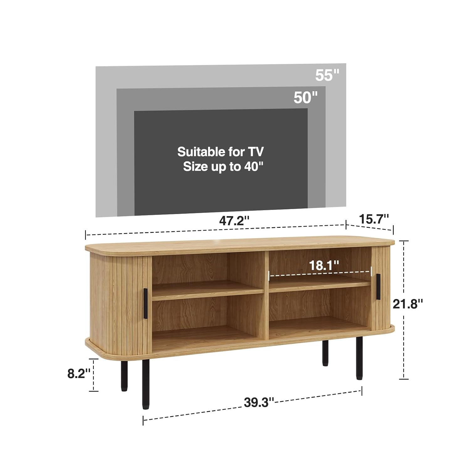 Mueble para TV con Diseño Acan - Gaming Console Cabinet reseña y precio