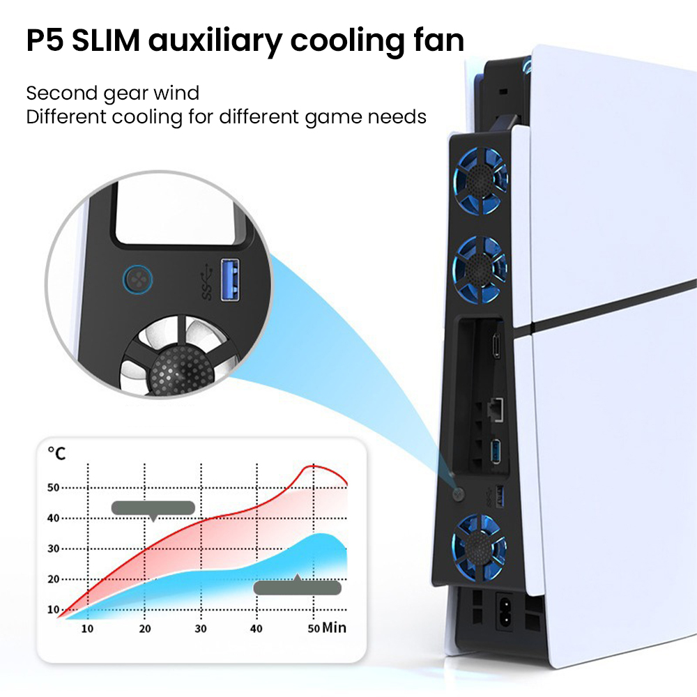 Ventilador enfriador para jueg - Sony Console Ps5 Slim reseña y precio