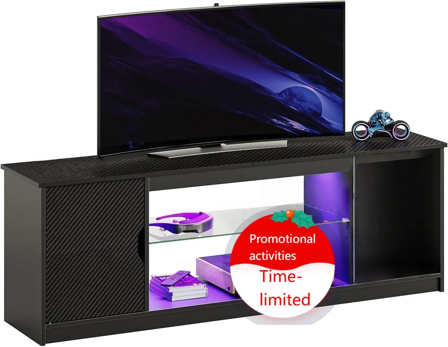Soporte de Entretenimiento par - Gaming Console Cabinet reseña y precio