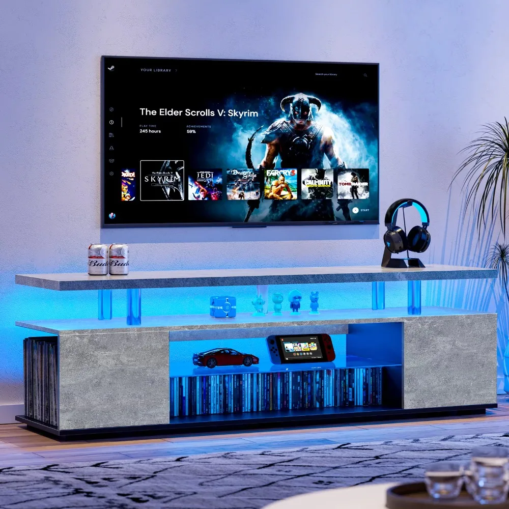 Soporte de TV para Televisor d - Gaming Console Cabinet reseña y precio