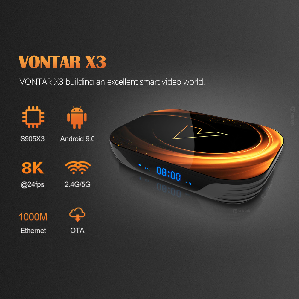 VONTAR X3 4GB 32GB 8K TV BOX A - Gaming Console Tv Stand reseña y precio