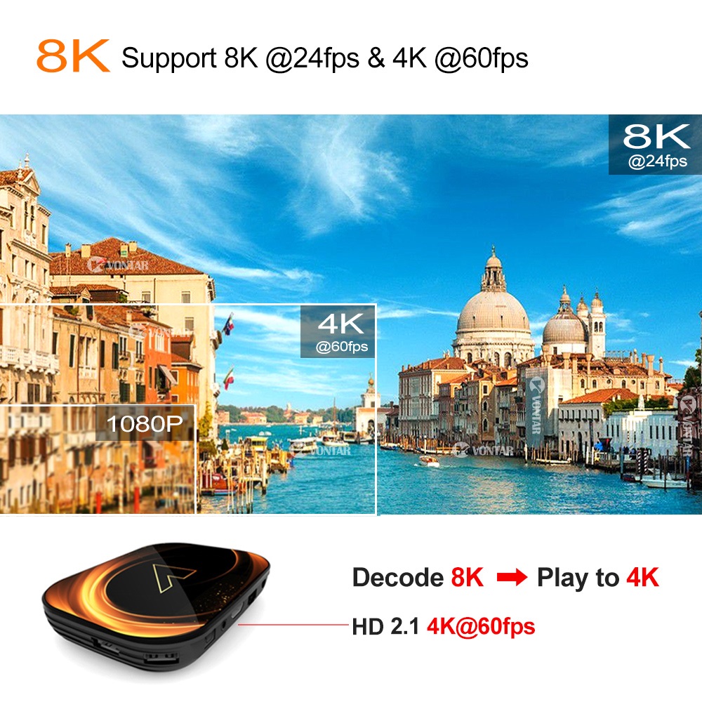 VONTAR X3 4GB 32GB 8K TV BOX A - Gaming Console Tv Stand reseña y precio