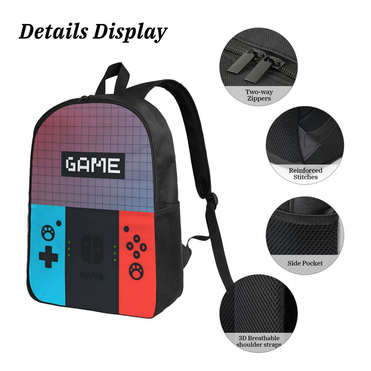 3pecs/set Mochila para consola - Gaming Console In 90S reseña y precio