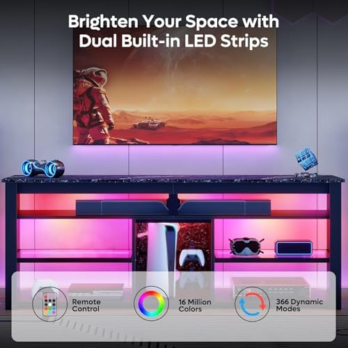 Soporte para TV de 70 pulgadas - Gaming Console Tv Stand reseña y precio