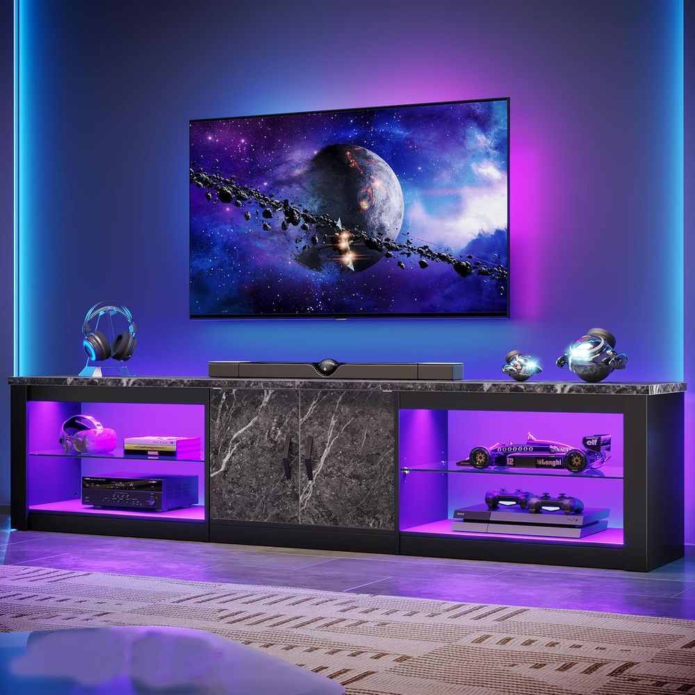 Soporte para TV de 80 pulgadas - Gaming Console Cabinet reseña y precio