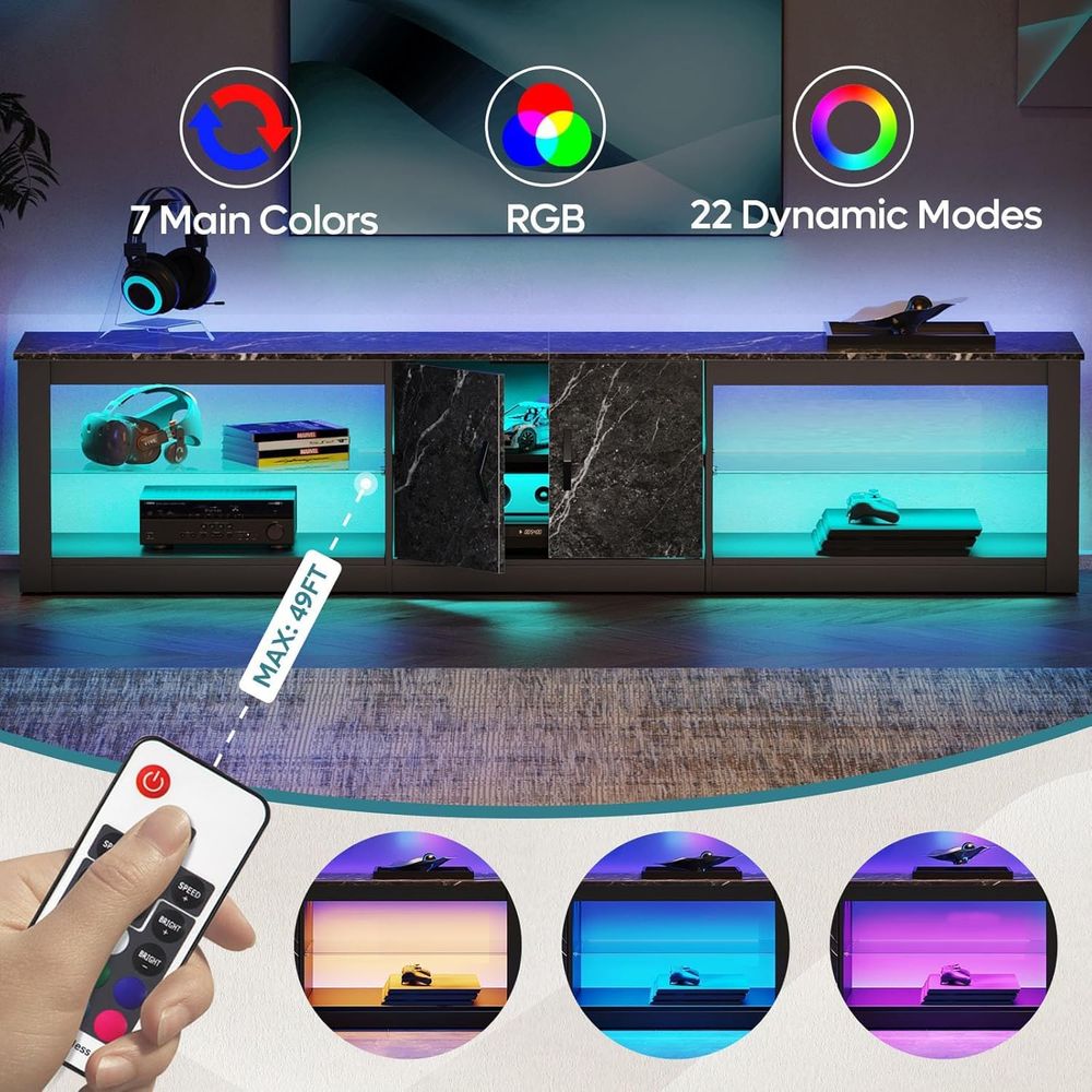 Soporte para TV de 80 pulgadas - Gaming Console Cabinet reseña y precio