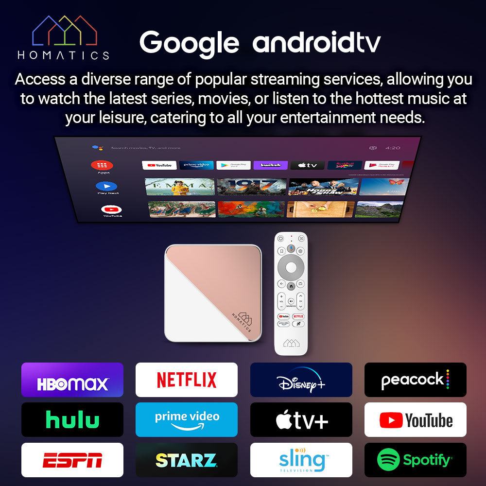 HOMATICS Box R 4K Plus TV Box  - Gaming Console Tv Stand reseña y precio
