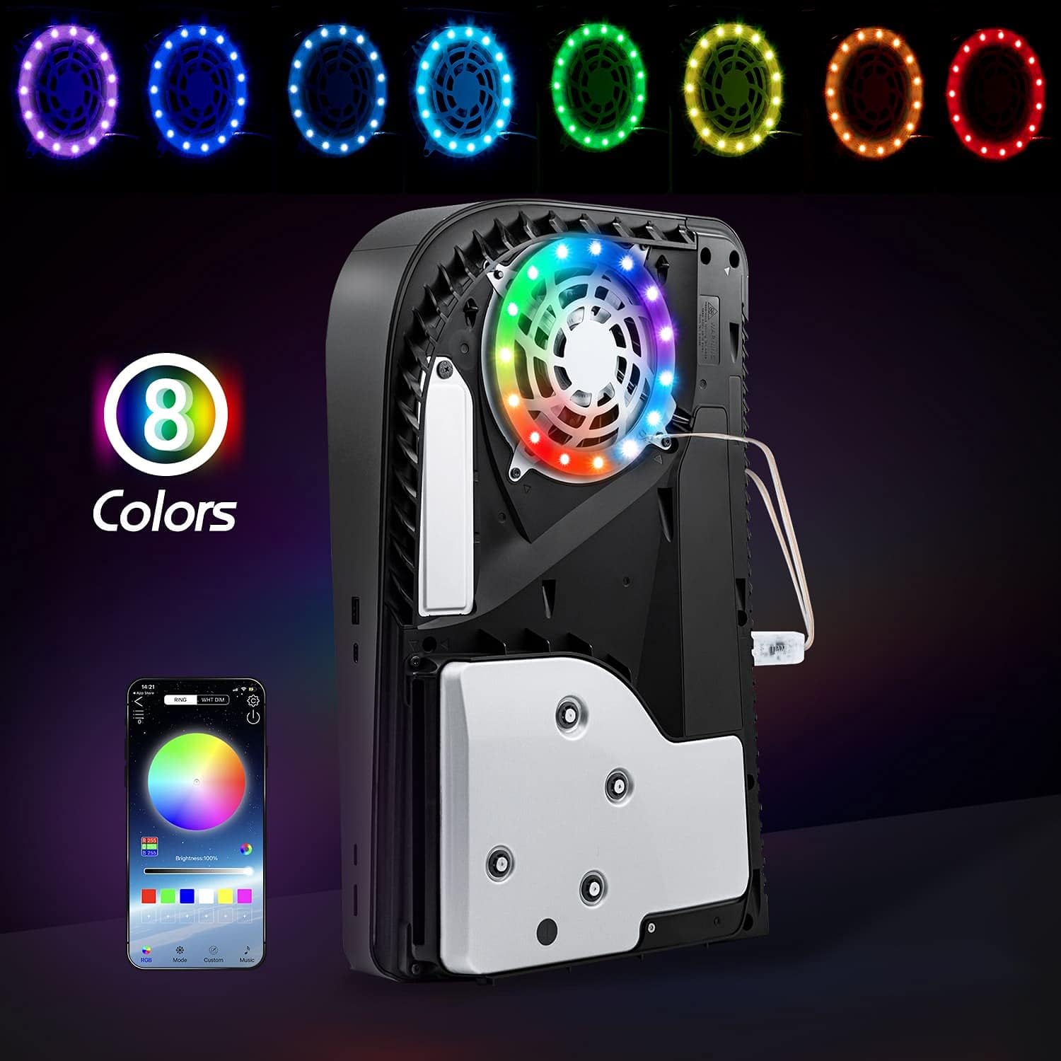 Tira de luces LED RGB para con - Sony Console Ps5 Slim reseña y precio