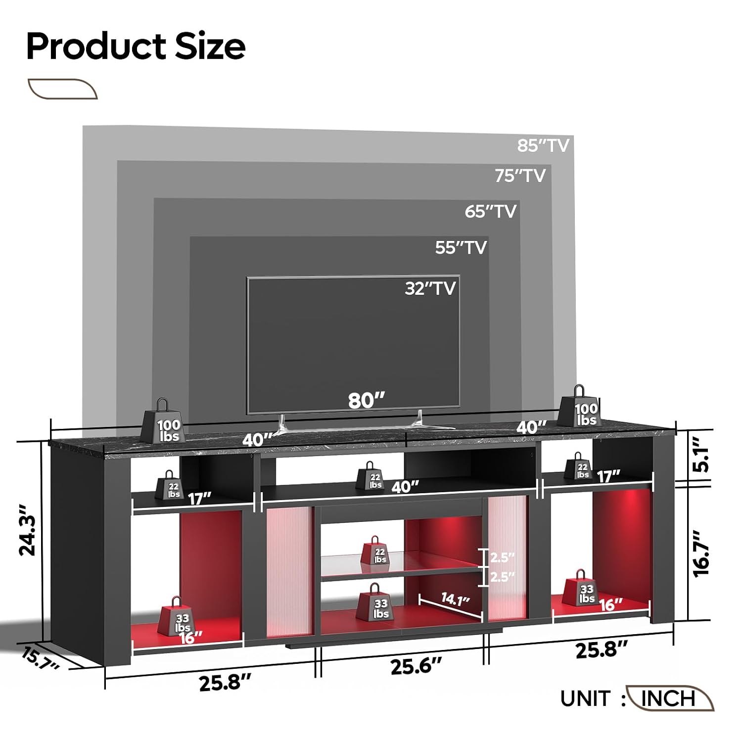 Centro de Entretenimiento con  - Gaming Console Tv Stand reseña y precio