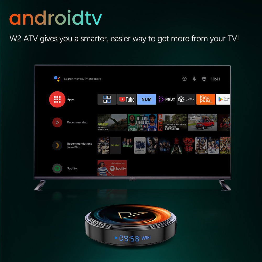 VONTAR W2 ATV AndroidTV 11.0 S - Gaming Console Tv Stand reseña y precio